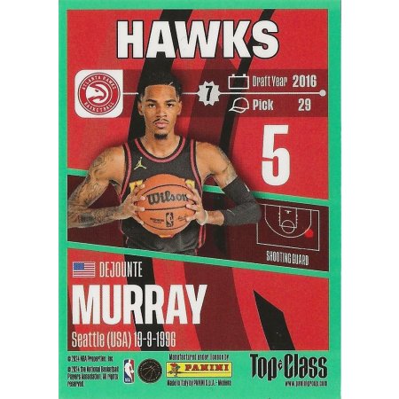 2023-24 PANINI NBA Top Class - #2 - Dejounte Murray - Atlanta Hawks